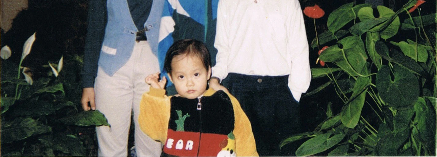 Duy Cuong as a child